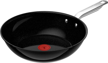 Tefal Experience Ceram - ceramiczna patelnia wok - ø28 cm - rdzeń fuzyjny - nie zawiera pfas - nadaje się do indukcji - nadaje się do stosowania z metalowymi szpatułkami
