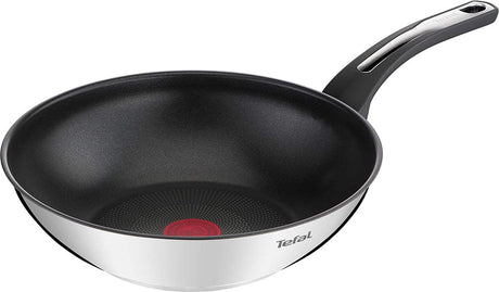 Patelnia wok Tefal Emotion - indukcja - stal nierdzewna - 28cm - powłoka nieprzywierająca