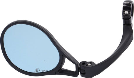 Lusterko rowerowe XLC MR-K28 - speed pedelec - 21-26mm - niebieskie Szkło lusterka HD - lewe - czarne
