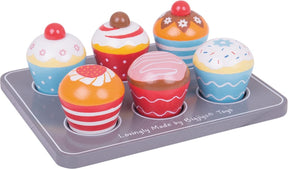 Zestaw drewnianych muffinów Bigjigs