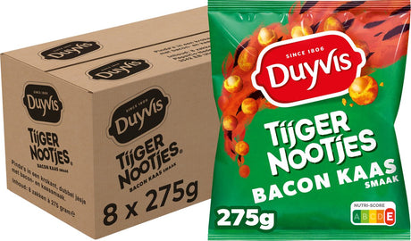 Duyvis orzechy tygrysie ser bekonowy - orzechy ziemne - 8 x 275 gramów