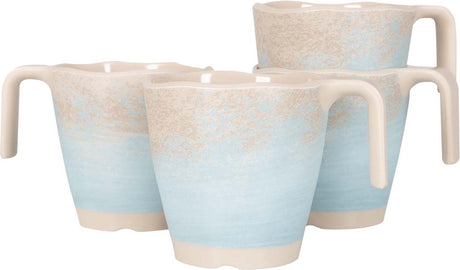 Kubek Gimex stone line - beżowy - 300 ml - 4 sztuki