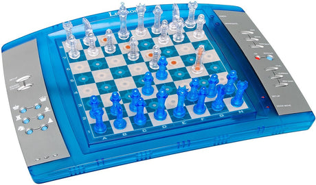 Elektroniczna gra w szachy Lexibook chesslight® z oświetleniem i półprzezroczystymi figurami
