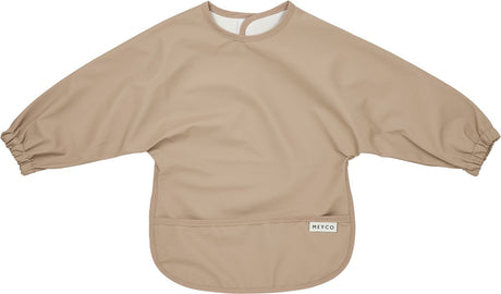 Meyco baby meyco mouwslab - 6-18 maanden - taupe