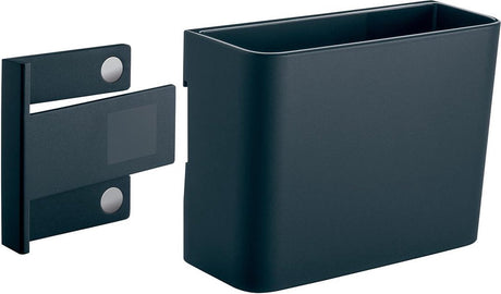 Półka na długopisy Sigel - do szklanej tablicy magnetycznej od 3 do 5mm - 120x94x51mm - m - antracyt - si-gl802