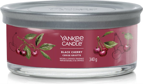 Yankee Candle - kubek z czarną wiśnią - 30 godzin palenia - 5 knotów