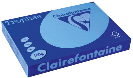 Trofeum Clairefontaine intensywne a3 błękit królewski 160 g 250 arkuszy