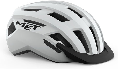 Z kaskiem rowerowym allroad męskim damskim - kask rowerowy dla dorosłych - rozmiar m (56-58cm) - biały