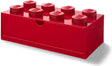 Lego - pudełko do przechowywania szuflady na biurko 8 - plastik - czerwony