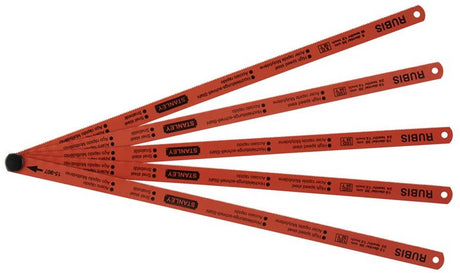 Brzeszczot do metalu Stanley 300mm - mix (karta 5 sztuk)