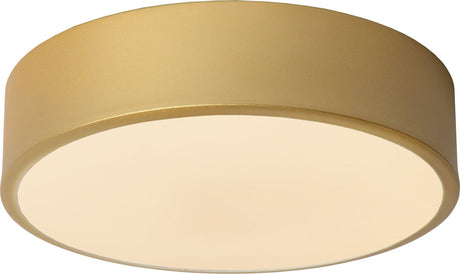 Lucide unar - lampa sufitowa (lampa sufitowa) - ø 20 cm - led 3 stepdim - 1x12w 2700k - matowy złoty mosiądz