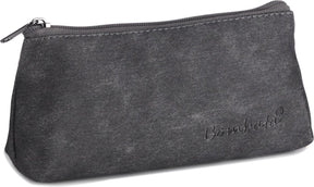 Bombata etui denim triangle 20 x 10 cm kunstleer zwart