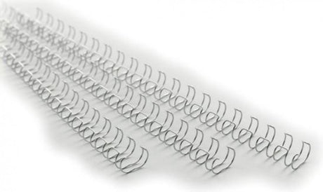 Oprawa grzbietowa oprawa drutowa 21 gbc metalowa 12mm srebrna pojemność 105 kartek