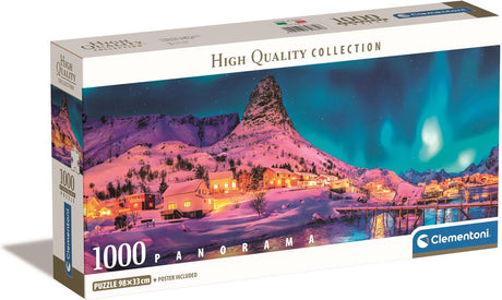 Clementoni - puzzle - 1000 elementów - panorama nocnego krajobrazu - puzzle dla dorosłych - kolekcja wysokiej jakości