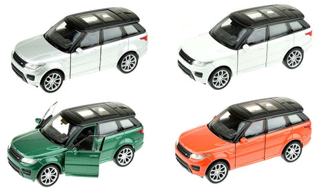 Welly metal land rover evoque biały 12 cm
