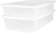 Iris clearbox opbergbox - onder-het-bed - 30l - kunststof - transparant - set van 2