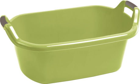 Curver - miska owalna - 55l - zielona - z uchwytami