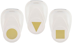 Vaessen creative pons set - figuurpons - vormen - 3 st. - 1,8 tot 2,5 cm