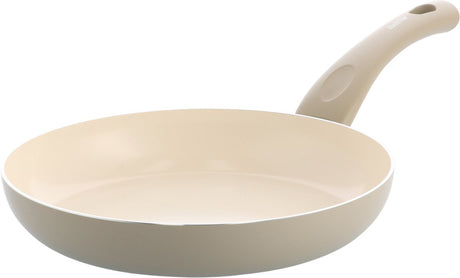 Kochstar Essenz patelnia ceramiczna w kolorze taupe - 24cm - bez PFAS - patelnia indukcyjna - patelnia indukcyjna - ceramiczna powłoka nieprzywierająca - uchwyt chłodzący - można używać w piekarniku do 130° C - kolor ciemnoszary