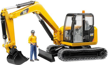 Minibagger dla kota Bruder z robotnikiem
