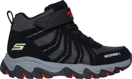 Skechers Rugged Ranger – chłopięce buty turystyczne Storm Trail – czarny czerwony żółty 29
