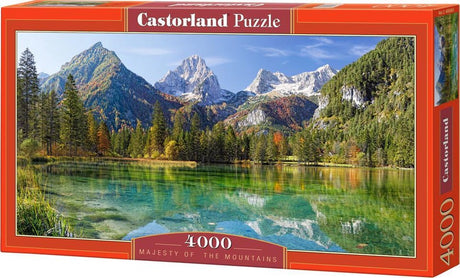 Castorland majestat gór – puzzle – 4000 elementów – satynowe wykończenie – idealne dopasowanie – europejska jakość