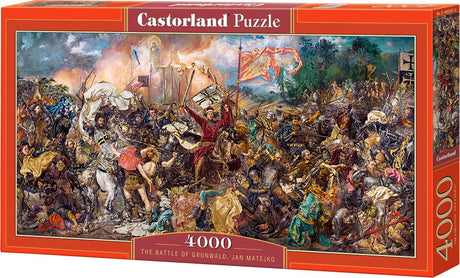 Castorland the battle of grunwald jan matejko – puzzel – 4.000 stukjes – satijnen afwerking – perfecte pasvorm – europese kwaliteit