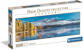 Puzzle panoramiczne Clementoni złote refleksy Wanaki, 1000 elementów.