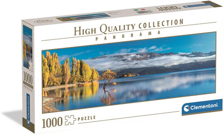 Puzzle panoramiczne Clementoni złote refleksy Wanaki, 1000 elementów.