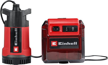 Pompa do beczek deszczowych Einhell - ge-pp 36 rb-a li solo - power x-change - 36 v li-ion - max. wydajność tłoczenia: 4500 l h - max. głowica: 30 m - max. głębokość zanurzenia: 4 m - nie dotyczy. akumulator i ładowarka