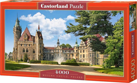 Zamek Castorland Moszna, Polska – puzzle – 4000 elementów – satynowe wykończenie – idealne dopasowanie – europejska jakość