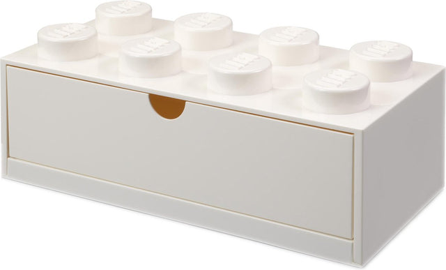 Lego szuflada biurka klocek 8, biały -
