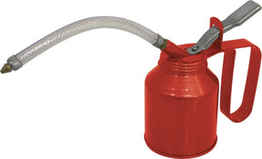 strzykawka do oleju 160 ml stalowa czerwona