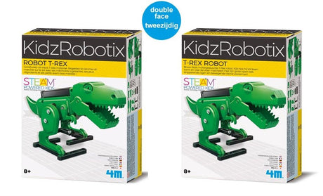 4m nauka i gry - zbuduj własnego robota T-Rex - mechanika zestawu konstrukcyjnego - kidzrobotix - 8+