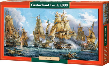 Bitwa morska Castorland – puzzle – 4000 elementów – satynowe wykończenie – idealne dopasowanie – europejska jakość