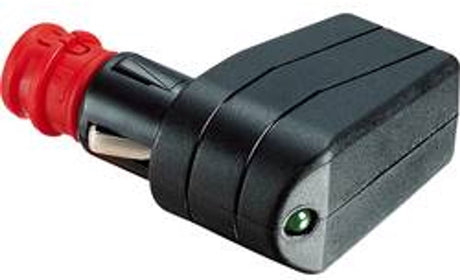 Procar 57730006 universele haakse stekker met led stroombelasting (max.): 7.5 a geschikt voor sigarettenaansteker en st