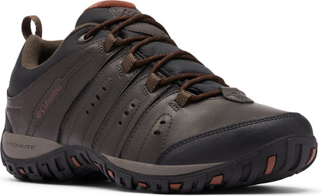 Wodoodporne męskie buty turystyczne Columbia woodburn™ ii – sztruks, cynamon – rozmiar 44,5