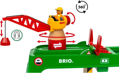 Żuraw kontenerowy Brio - dźwig z hakiem magnetycznym dla kolei - 33996