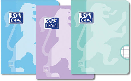 Szkoła Oxford - zeszyt szkolny - a5 - linia - z marginesem - 72 strony - opakowanie 3 szt. - pastel