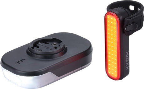 Bbb cycling slice 600 combo voorlicht signal achterlicht – 600 lumen – usb oplaadbaar – garmin ready - ipx6 - fietsverlichting set racefiets mtb – bls-286i