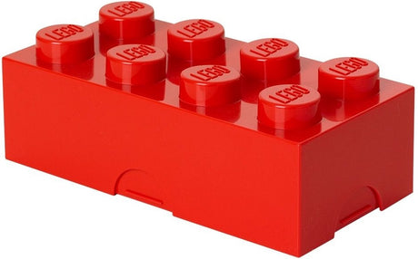 Lego - pudełko na lunch klocek 8 - polipropylen - czerwony