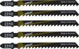 Wolfcraft - 5 decoupeerzaagbladen - decoupeerzaagblad t-schacht - 100mm - 2360000