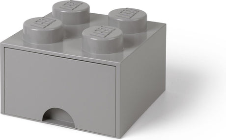 Lego szuflada biurka klocek 4, szary -