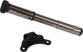 Mini pompka rowerowa MTB XLC PU-M02 - aluminium - czarno-srebrna