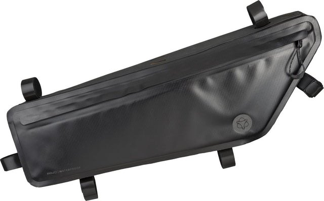 Agu venture extreme - frame tas - 5.5l - 100% waterdicht - gerecycled polyester - zwart - reflecterend - ykk rits - met mesh binnenzakken