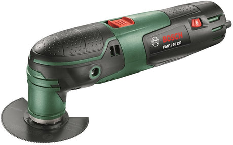 Narzędzie wielofunkcyjne Bosch PMF 220 ce – przewodowe – oscylacyjne – 220 W – w zestawie. 5 akcesoriów i etui