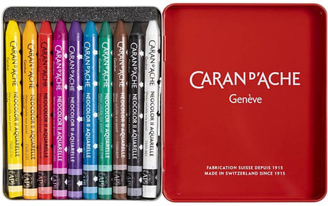 Caran d'ache - kredki woskowe - neocolor - 10 sztuk - różne kolory