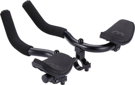 Bbb rowerowy rower wyścigowy aerobar - aluminiowy drążek zawieszenia - regulowany aerobar z podłokietnikiem - kierownica do jazdy na czas - kierownica triathlonowa - kompatybilny z kierownicą rowerową 22,2, 25,4 lub 31,8 mm - aerocomfort bhb-59