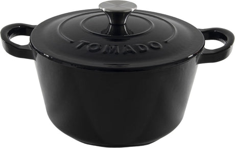 Niemarkowy sans marque tomado - patelnia - żeliwo - czarny - 24 cm