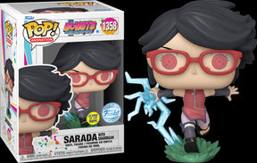 Funko-pop! boruto: naruto next Generations - Sarada z Sharinganem #1358 świecąca w ciemności